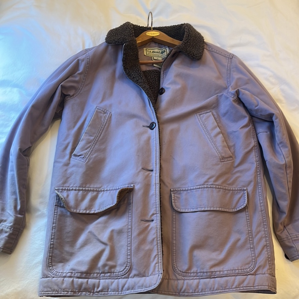 L.L. Bean Barn Field purple winter coat
